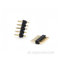 Cabeçalho de pino de 2,54 mm em linha única reta 5P